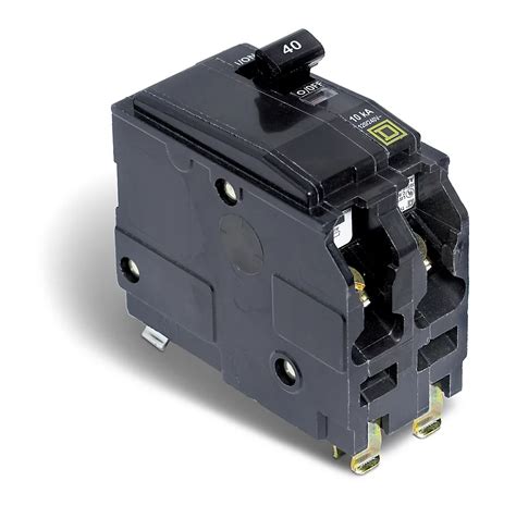 electrical box with 40amp breaker|240v 40a single pole breaker.